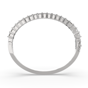 Desdemona Princess Cut Diamond Bangle Bracelet Shared Prong Hinged (6 ctw) - Nivetta